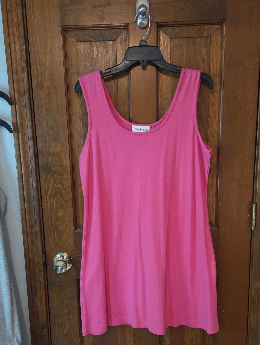 Pink Sleeveless Tank Dress